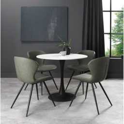 Bentley Designs Mason 4 Seater White Dining Table - thumbnail 4