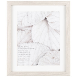 The Port. Co Gallery Grey Wood Effect 8 x 6 inch Box Photo Frame