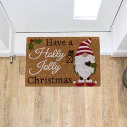 JVL 40 x 58cm Latex Backed Coir Gonks Entrance Doormat - thumbnail 2
