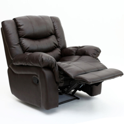 Furniture Online Seattle Bonded Leather Brown Manual Recliner Armchair - thumbnail 3