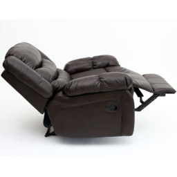 Furniture Online Seattle Bonded Leather Brown Manual Recliner Armchair - thumbnail 4