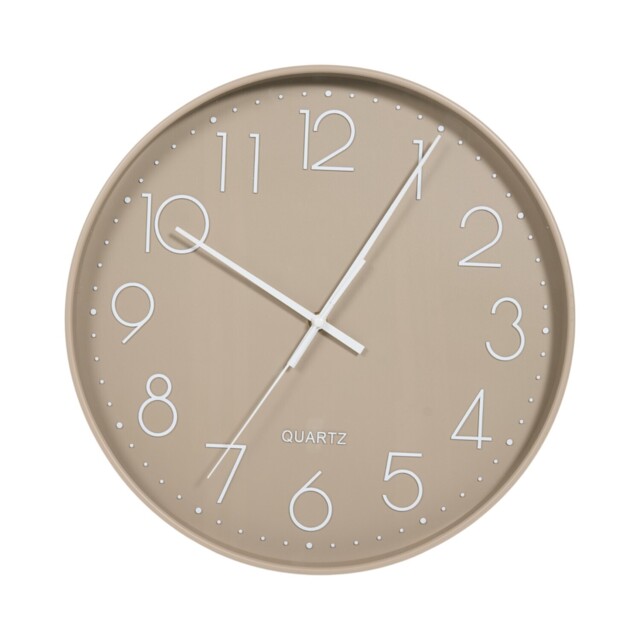Taupe Matte Wall Clock 36cm - image 1