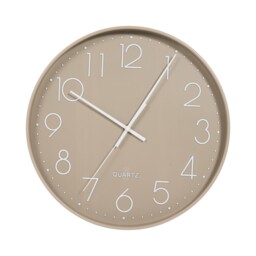 Taupe Matte Wall Clock 36cm