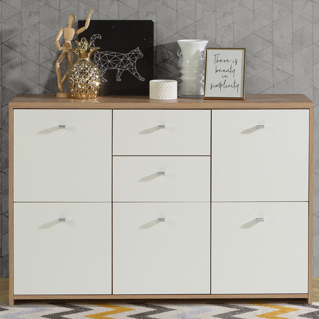 Florence Best 5 Doors 2 Drawers Artisan White Oak Storage Chest - image 1