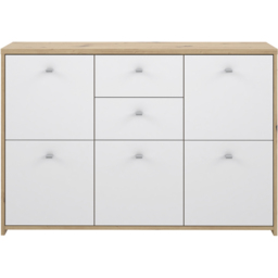 Florence Best 5 Doors 2 Drawers Artisan White Oak Storage Chest - thumbnail 3