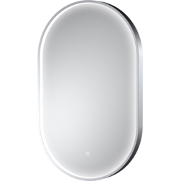 nuie Polished Chrome Framed LED Touch Sensor Mirror 800 x 500mm