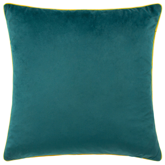 Paoletti Meridian Teal Cylon Velvet Cushion - image 1