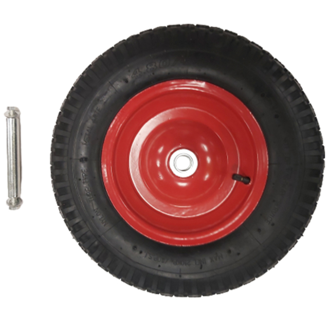 Samuel Alexander Red Pneumatic Wheelbarrow Wheel and Axel 15 x 3.4 inches - image 1