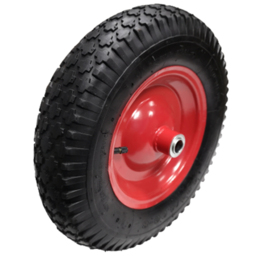 Samuel Alexander Red Pneumatic Wheelbarrow Wheel and Axel 15 x 3.4 inches - thumbnail 2
