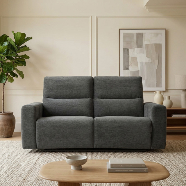 Holborton Dark Olive 3 Seater Manual Recliner Sofa - image 1