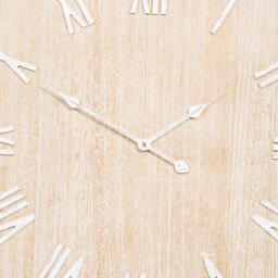 Washed Wood Effect Numeral Wall Clock Neutral - thumbnail 2