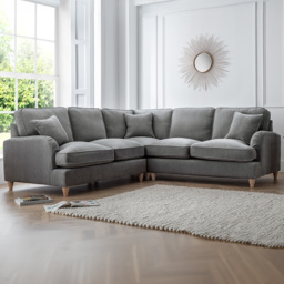 The Vienna 5 Seater Charcoal Corner Sofa - thumbnail 1