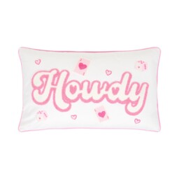 Howdy Tufted Cushion Pink