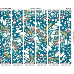 Origin Murals Butterfly Wings Light Blue Wall Mural - thumbnail 3