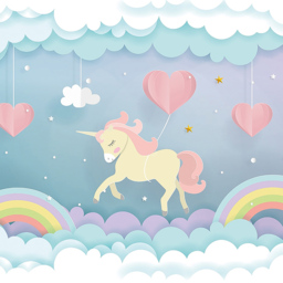 Origin Murals Unicorn Dream Multicolour Wall Mural - thumbnail 2