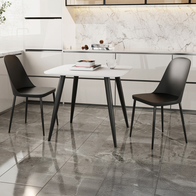 Core Products Aspen White and Black 2 Seater Dining Set - image 1