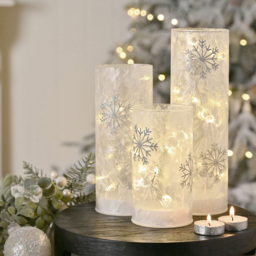 The Seasonal Gift Co. LED Snowflake Tube Light Small - thumbnail 2