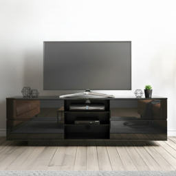 Centurion Supports Avitus 3 Shelf 4 Drawer Gloss Black TV Unit