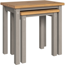 Core Products Corona Linea Grey Nest of Tables Set of 2 - thumbnail 2