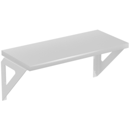 Homebase White Shelf with White Brackets 2 Pack - thumbnail 3