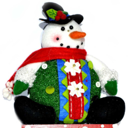 Shatchi Wooden Block Snowman Theme Calendar Christmas Decoration - thumbnail 2