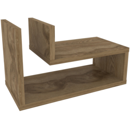 Decorotika Lara Oud 2 Shelf L Shaped Floating Shelf - thumbnail 2