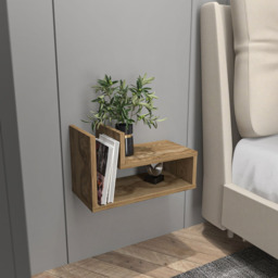 Decorotika Lara Oud 2 Shelf L Shaped Floating Shelf - thumbnail 3