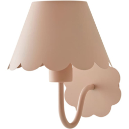 ValueLights Hallie Pink Scallop Rechargeable Wall Light