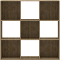 Flexi Storage 9 Shelf Oak Effect Compact Cube Storage Unit - thumbnail 3