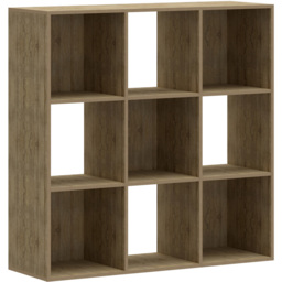 Flexi Storage 9 Shelf Oak Effect Compact Cube Storage Unit - thumbnail 2
