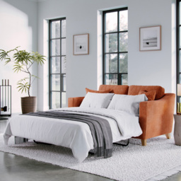 Marlon City Terracotta 2 Seater Sofa Bed