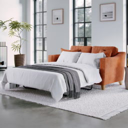 Marlon City Terracotta 2 Seater Sofa Bed