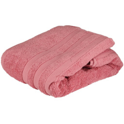 Turkish Cotton Rosa Terry Dobby Bath Towel