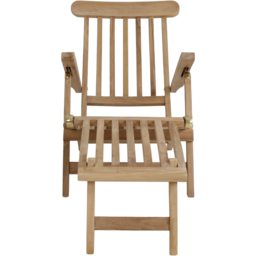 Charles Bentley Teak Steamer Sun Lounger - thumbnail 4