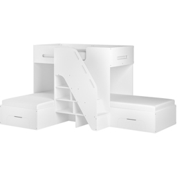 Flair Mason White Staircase Triple Sleeper with Storage - thumbnail 2