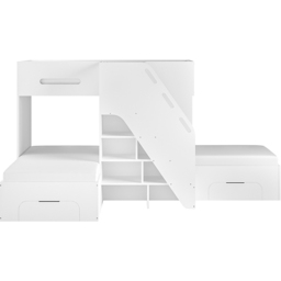 Flair Mason White Staircase Triple Sleeper with Storage - thumbnail 3