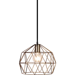 Sorrelis Garnet Antique Brass Geometric Ceiling E27 Pendant Shade