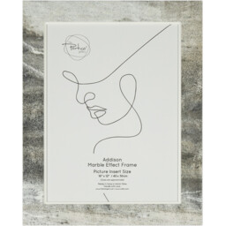 Addison Marble Effect Grey Photo Frame 16 x 12 inch