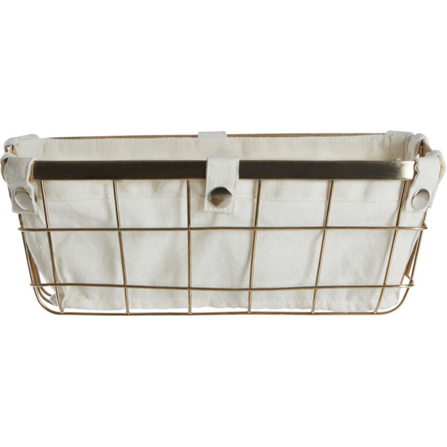 Premier Housewares Small Gold Iron Wire Storage Basket - image 1