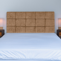 Bedmaster Pearl Small Double Mink Chenille Squared Headboard - thumbnail 1