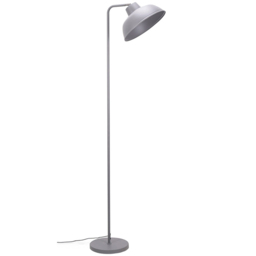ValueLights Morris Stone Grey Retro Dome LED Floor Lamp