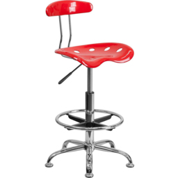 FWStyle Red Tractor Seat Style Bar Stool Seat - thumbnail 2
