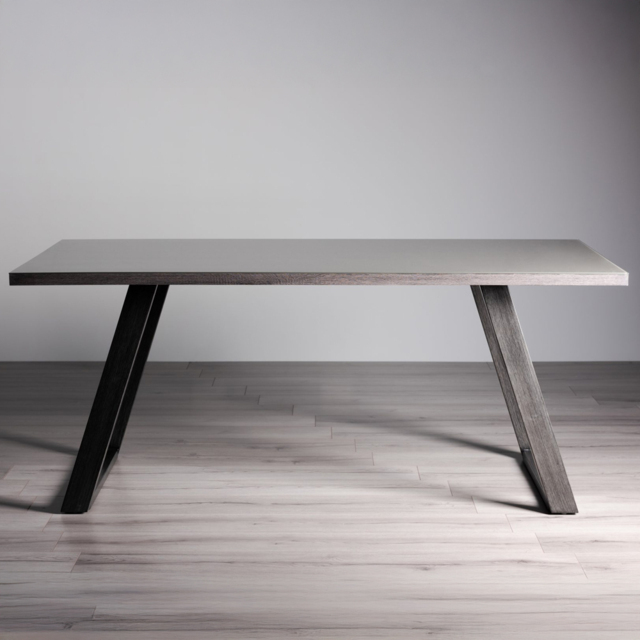 Bentley Designs Hirst Grey 6 Seater Dining Table - image 1