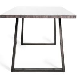 Bentley Designs Hirst Grey 6 Seater Dining Table - thumbnail 4