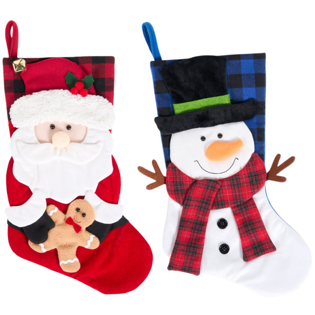 Single Multicolour Novelty Christmas Stocking in Assorted styles - image 1