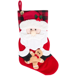 Single Multicolour Novelty Christmas Stocking in Assorted styles - thumbnail 2