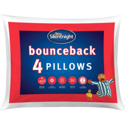 Silentnight White Bounceback Pillows 4 Pack - thumbnail 1