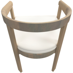 Charles Bentley Acacia Curved Back Outdoor Dining Chair with Cushion Set of 2 - thumbnail 4
