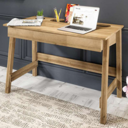 Teknik Office Ithaca Desk Riviera Oak Effect