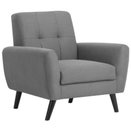 Julian Bowen Monza Grey Compact Retro Armchair - thumbnail 2